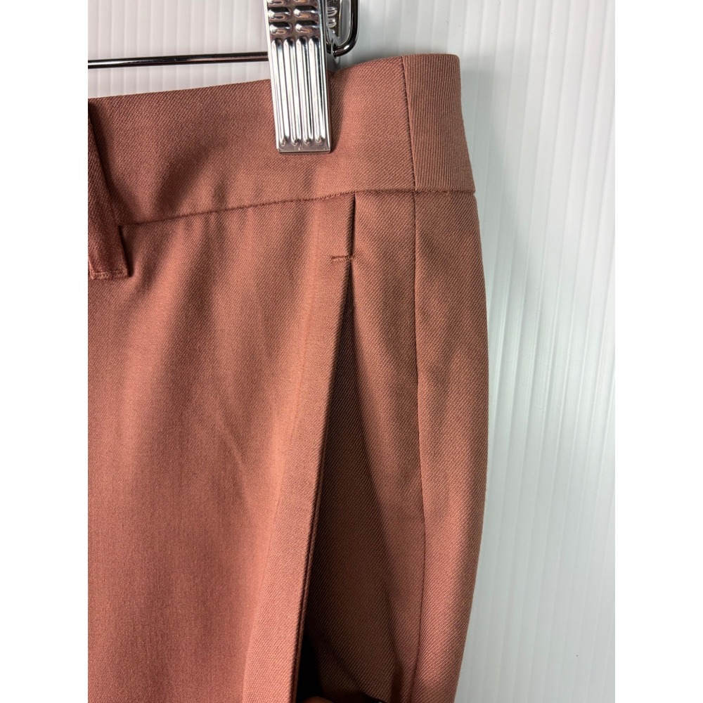 Wildfang Empower Trouser Womens Size 6 Rose Brown Tapered Straight Leg Workwear - Picture 5 of 10